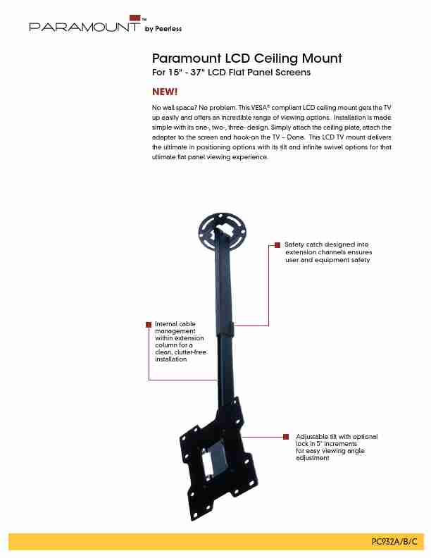 Peerless Industries TV Mount PC932A-page_pdf
